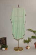 Fresh Pista Green Full Jal Kaftan with Mukesh - Image 5