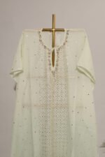 Majestic Green Ombre Gaspatti Beaded Kaftan - Image 2