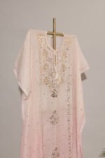 Delicate Light Pink Full Jal Mukesh Kaftan - Image 3