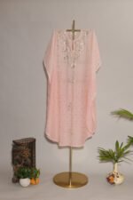 Romantic Pink Ombre Shaded Full Jal Kaftan