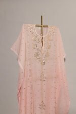 Romantic Pink Ombre Shaded Full Jal Kaftan - Image 4