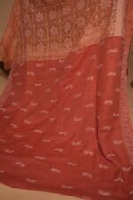 Red & Orange Ombre Kota Saree with Bakhya & Tapchi Embroidery | Premium Hand-Embroidered Festive Saree