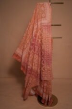 Red & Orange Ombre Kota Saree with Bakhya & Tapchi Embroidery | Premium Hand-Embroidered Festive Saree - Image 3