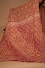 Red & Orange Ombre Kota Saree with Bakhya & Tapchi Embroidery | Premium Hand-Embroidered Festive Saree - Image 5