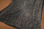 Grey Ombre Kota Silk Saree with All-Over Tapchi Embroidery & Gaspatti Border | Sophisticated Festive Saree - Image 5