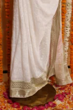 Pink Lotus Kota Tapechi Saree - Image 5