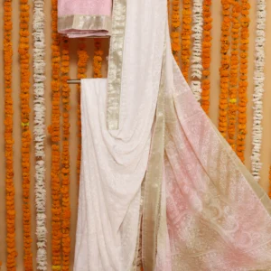 Pink Lotus Kota Tapechi Saree