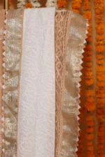 Peach Blossom Kota Jaali Saree - Image 5