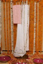 Ivory Banarasi Classic Kota Saree - Image 2