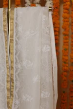 Noor Jaali Checked Organza Tapechi Saree - Image 7