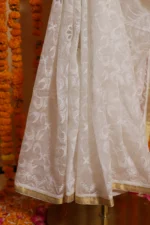 Noor Jaali Checked Organza Tapechi Saree - Image 2