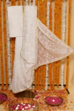 Noor Jaali Checked Organza Tapechi Saree