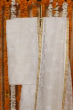 Noor Jaali Checked Organza Tapechi Saree - Image 4