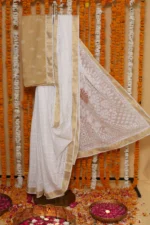 Ivory Jaali Grace Onam Kota Saree