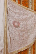Ivory Jaali Grace Onam Kota Saree - Image 3
