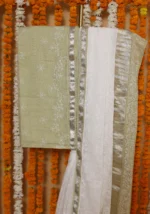 Emerald Harmony Onam kota Saree - Image 3