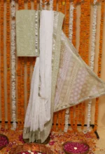 Emerald Harmony Onam kota Saree - Image 8