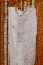 Ivory Cutwork Elegance Onam Kota Saree - Image 3