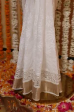 Ivory Cutwork Elegance Onam Kota Saree - Image 6