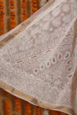 Rosé Mosaic Onam Kota Tapechi Saree - Image 6
