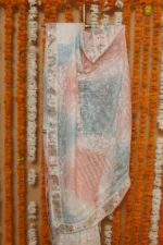 Blush Banarasi Onam Organza Tapechi Saree - Image 5