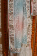 Blush Banarasi Onam Organza Tapechi Saree - Image 7