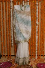 Sandstone Grace Onam Organza Tapechi Saree