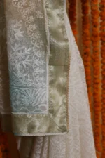 Sandstone Grace Onam Organza Tapechi Saree - Image 6