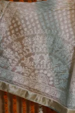 Sandstone Grace Onam Organza Tapechi Saree - Image 7