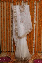 Blush Cutwork Heritage Onam Kota Saree