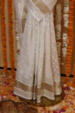 Paisley Royale Onam Organza Saree - Image 4