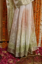 Emerald Bloom Onam Kota Tapechi Saree - Image 4