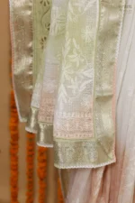 Emerald Bloom Onam Kota Tapechi Saree - Image 6