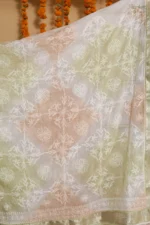 Emerald Bloom Onam Kota Tapechi Saree - Image 7
