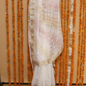 Peach Mist Onam Kota Tapechi Saree