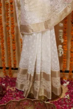Peach Mist Onam Kota Tapechi Saree - Image 6