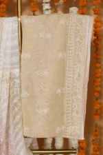 Peach Mist Onam Kota Tapechi Saree - Image 4