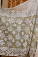 Sage Tissue Onam Kota Tapechi Saree - Image 7