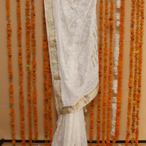 Cream Zari Heritage Onam Kota Tapechi Saree