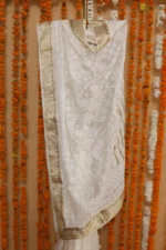 Cream Zari Heritage Onam Kota Tapechi Saree - Image 4