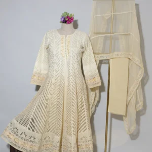 Ivory Grace Anarkali Set