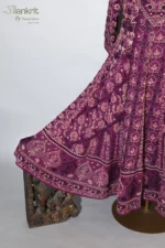 Majestic Violet Anarkali Set - Image 4
