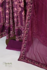 Majestic Violet Anarkali Set - Image 8