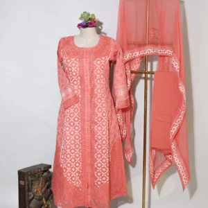 Pink Champagne Anarkali Set