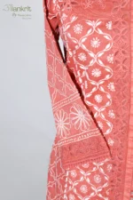 Pink Champagne Anarkali Set - Image 4