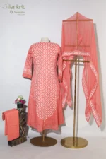 Pink Champagne Anarkali Set - Image 5