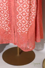 Pink Champagne Anarkali Set - Image 6
