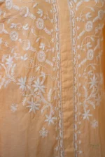 Soft Pale Yellow Tissue Co-ord Set with Ghaspatti & Beadwork - Image 4