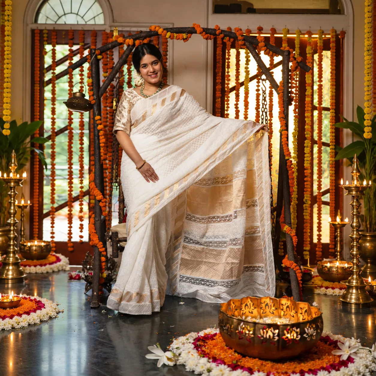 Chikankari Saree