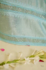 Traditional Ghaspatti Embroidered Ensemble. - Image 8